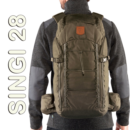 FJÄLLRÄVEN - 瑞典北極狐【狐狸袋】SINGI 28 登山旅行背包 23320-633 DARK OLIVE