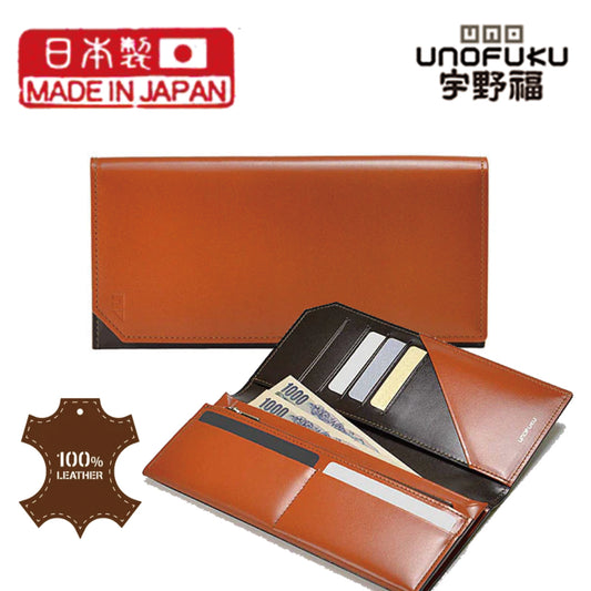 【日本直送】日本人氣品牌 宇野福鞄 4U by UNOFUKU 長版皮夾 # 35-0193