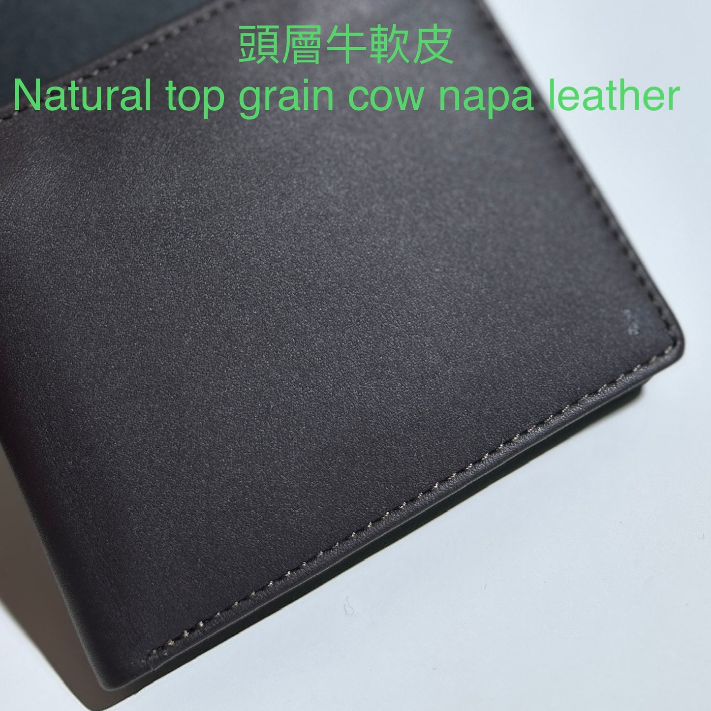 WM128X - Cow leather wallet 印度製頭層牛皮銀包