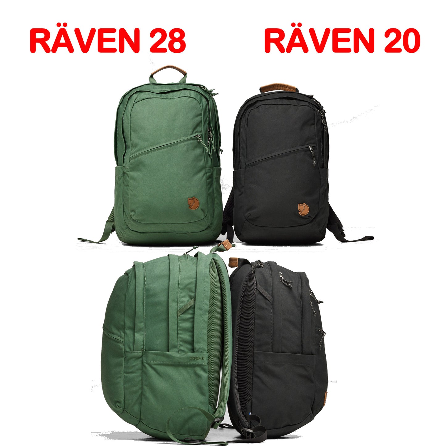 FJÄLLRÄVEN - 瑞典北極狐【狐狸袋】Raven28 #23345-550-550 BLACK BLACK