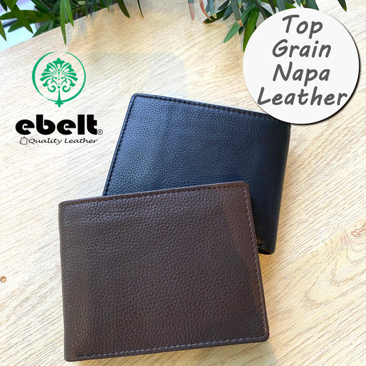 【香港品牌 ebelt】頭層牛皮真皮銀包(加大容量)Top Grain Cow Leather Wallet - WM 159
