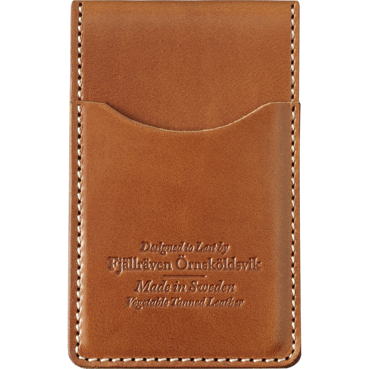 Fjallraven 狐狸袋 Ovik Leather Card Holder Large 瑞典製植鞣牛皮大卡套  Cognac 77398-249
