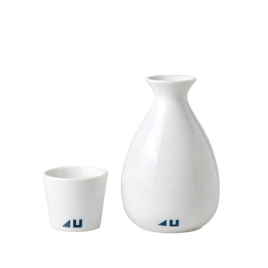 【徳利＋お猪口　柄あり / Sake Bottle & Cup Set】