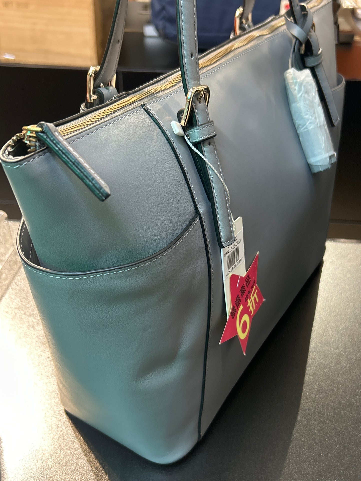 清貨 全新牛皮手袋 最後一個 頭層牛皮 女裝Tote 袋- MSN-LB-08