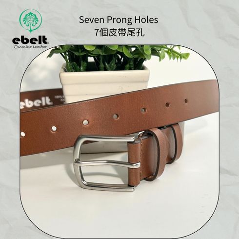 ［香港品牌 EBELT] EBC 335 印度製 頭層水牛皮真皮皮帶 BUFFALO TOP GRAIN LEATHER BELT 3.4cm