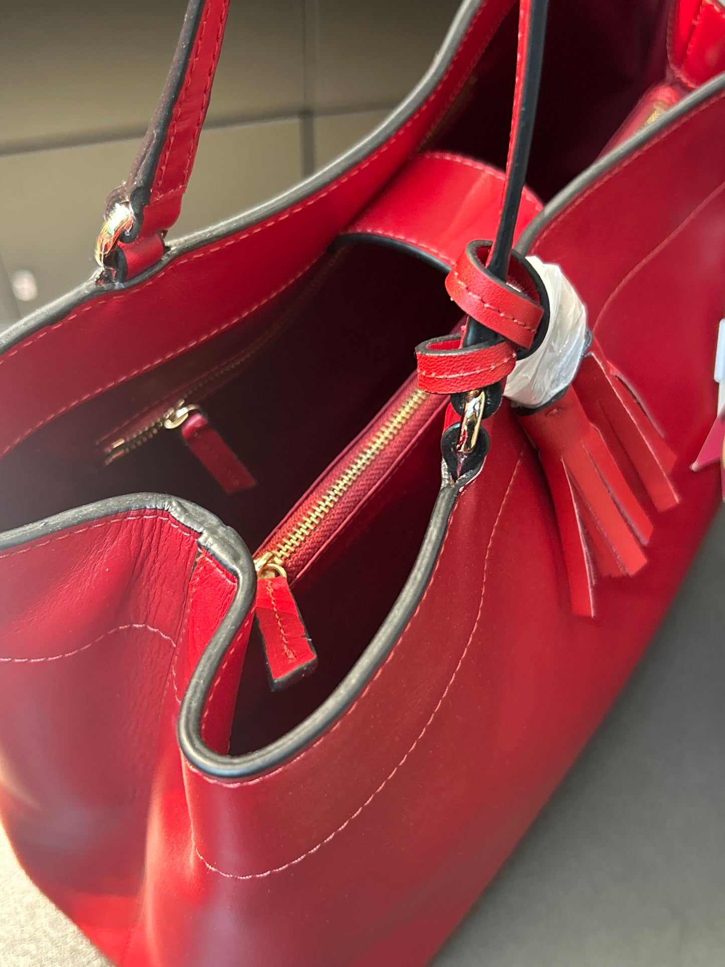 清貨 全新牛皮手袋 最後一個 頭層牛皮 女裝Tote 袋- MSN-LB-09