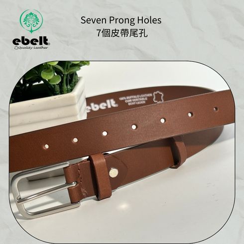 ［香港品牌 EBELT] EBC 334 印度製 頭層水牛皮真皮皮帶 BUFFALO TOP GRAIN LEATHER BELT 3.0cm