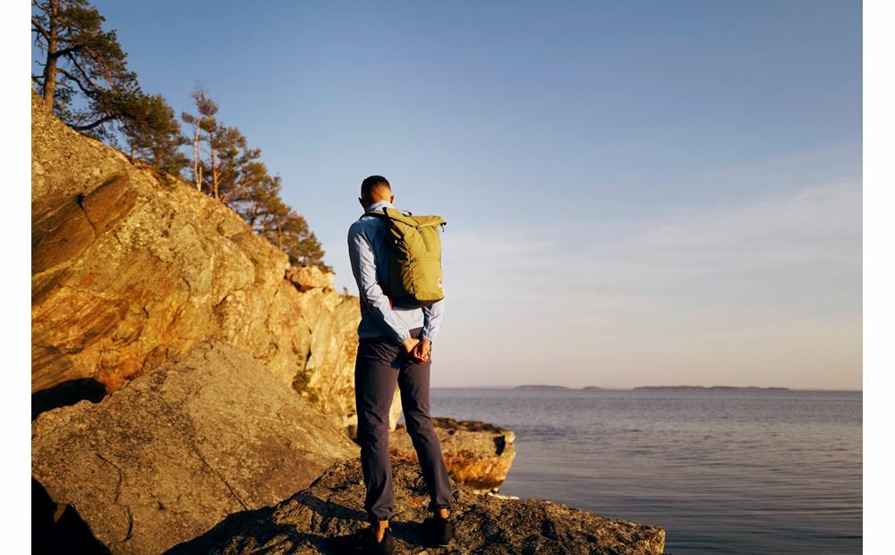 FJÄLLRÄVEN [狐狸袋] High Coast Foldsack 24 輕身野外背包 可摺疊收藏 24L - Dawn Blue 23222-543