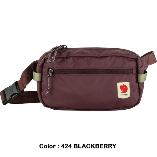 FJÄLLRÄVEN【狐狸袋】HIGH COAST HIP PACK 斜揹袋腰包 #23223-424  BLACKBERRY