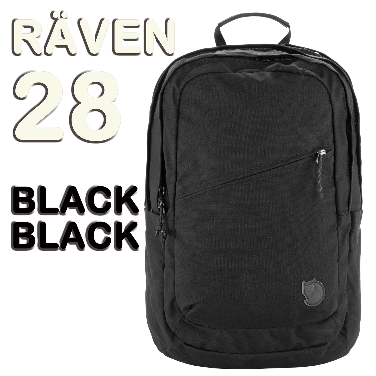 FJÄLLRÄVEN 北極狐【狐狸袋】Raven28  #23345-550-550  BLACK-BLACK
