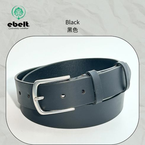 ［香港品牌 EBELT] EBC 335 印度製 頭層水牛皮真皮皮帶 BUFFALO TOP GRAIN LEATHER BELT 3.4cm