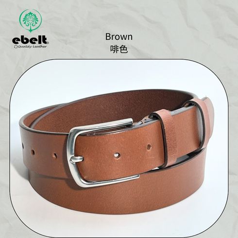 ［香港品牌 EBELT] EBC 335 印度製 頭層水牛皮真皮皮帶 BUFFALO TOP GRAIN LEATHER BELT 3.4cm