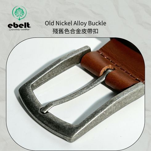 ［香港品牌 EBELT] EBC 330 印度製 頭層水牛皮真皮皮帶 BUFFALO TOP GRAIN LEATHER BELT 3.8cm