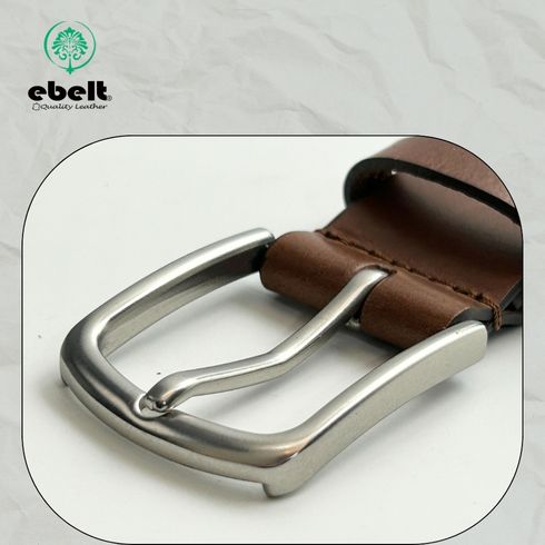 ［香港品牌 EBELT] EBC 335 印度製 頭層水牛皮真皮皮帶 BUFFALO TOP GRAIN LEATHER BELT 3.4cm