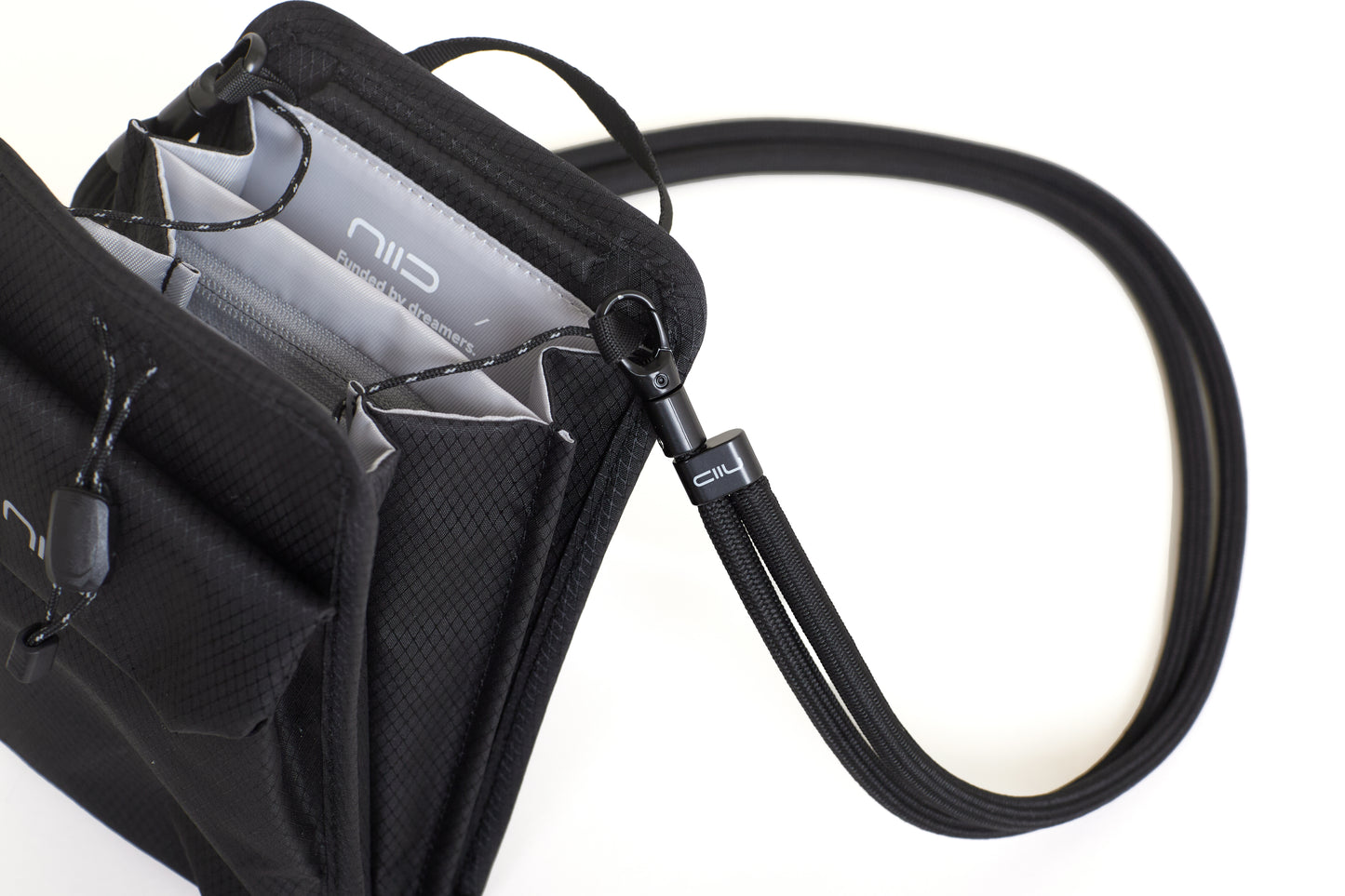 【2026斜孭袋王】NIID NEO Nomad Pouch (NP)：全開風琴式空間收納 Diamond Black鑽石黑