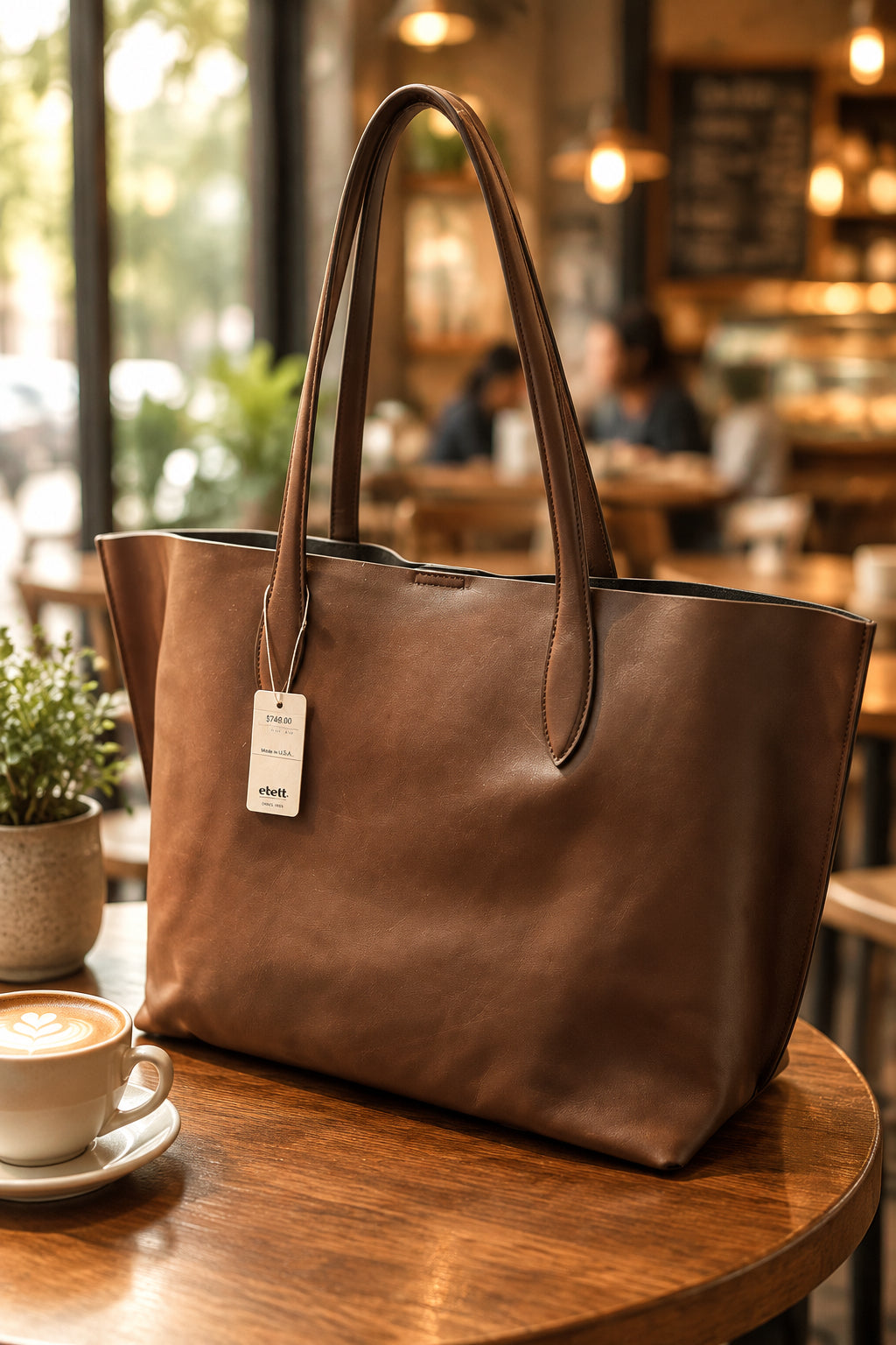 [香港品牌 EBELT] 頭層牛皮 女裝Tote 袋- MSN-LB-01