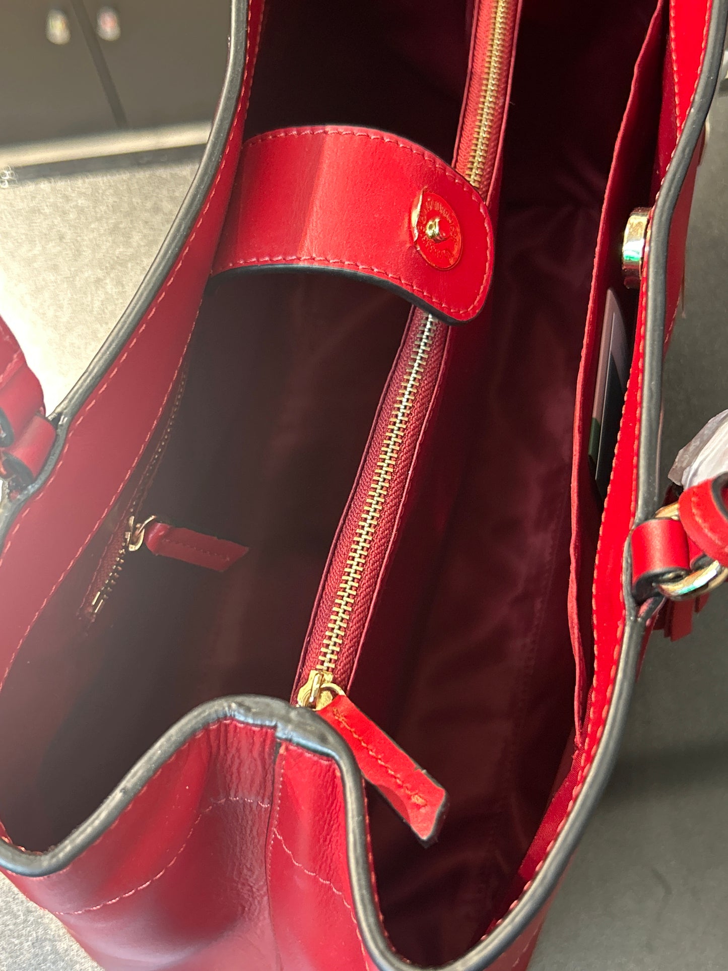 清貨 全新牛皮手袋 最後一個 頭層牛皮 女裝Tote 袋- MSN-LB-09