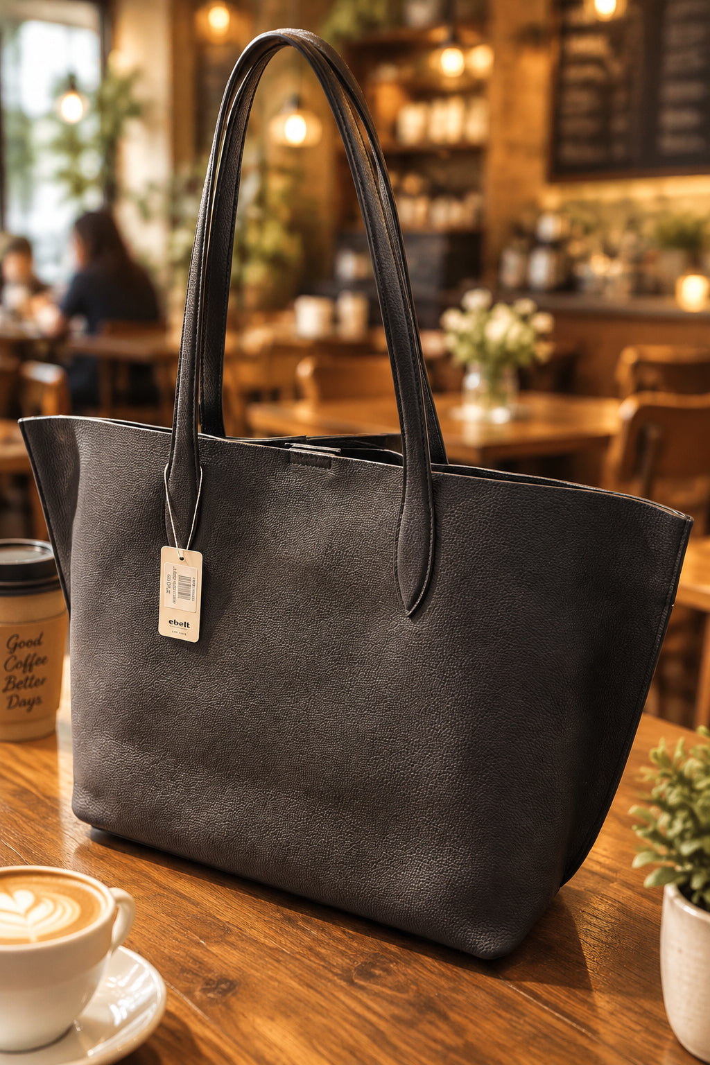 [香港品牌 EBELT] 頭層牛皮 女裝Tote 袋- MSN-LB-01