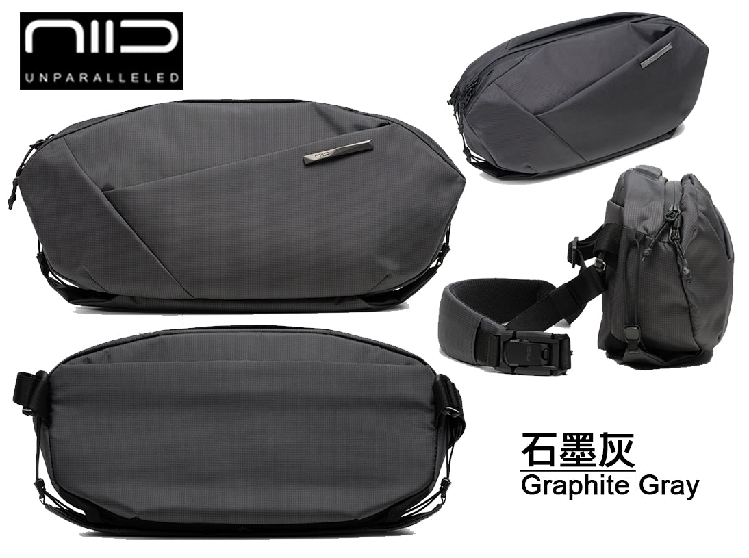 【2026斜孭袋王】N1L LIMO (加長型) - SLING BAG 斜肩包 - Graphite Gray石墨灰