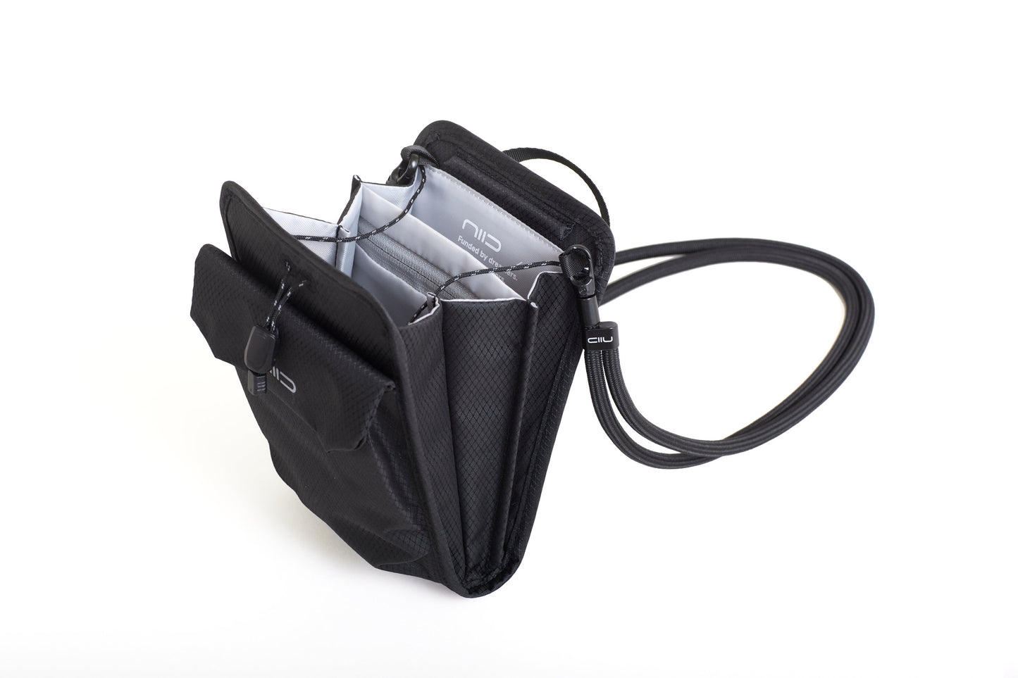 【2026斜孭袋王】NIID NEO Nomad Pouch (NP)：全開風琴式空間收納 Diamond Black鑽石黑