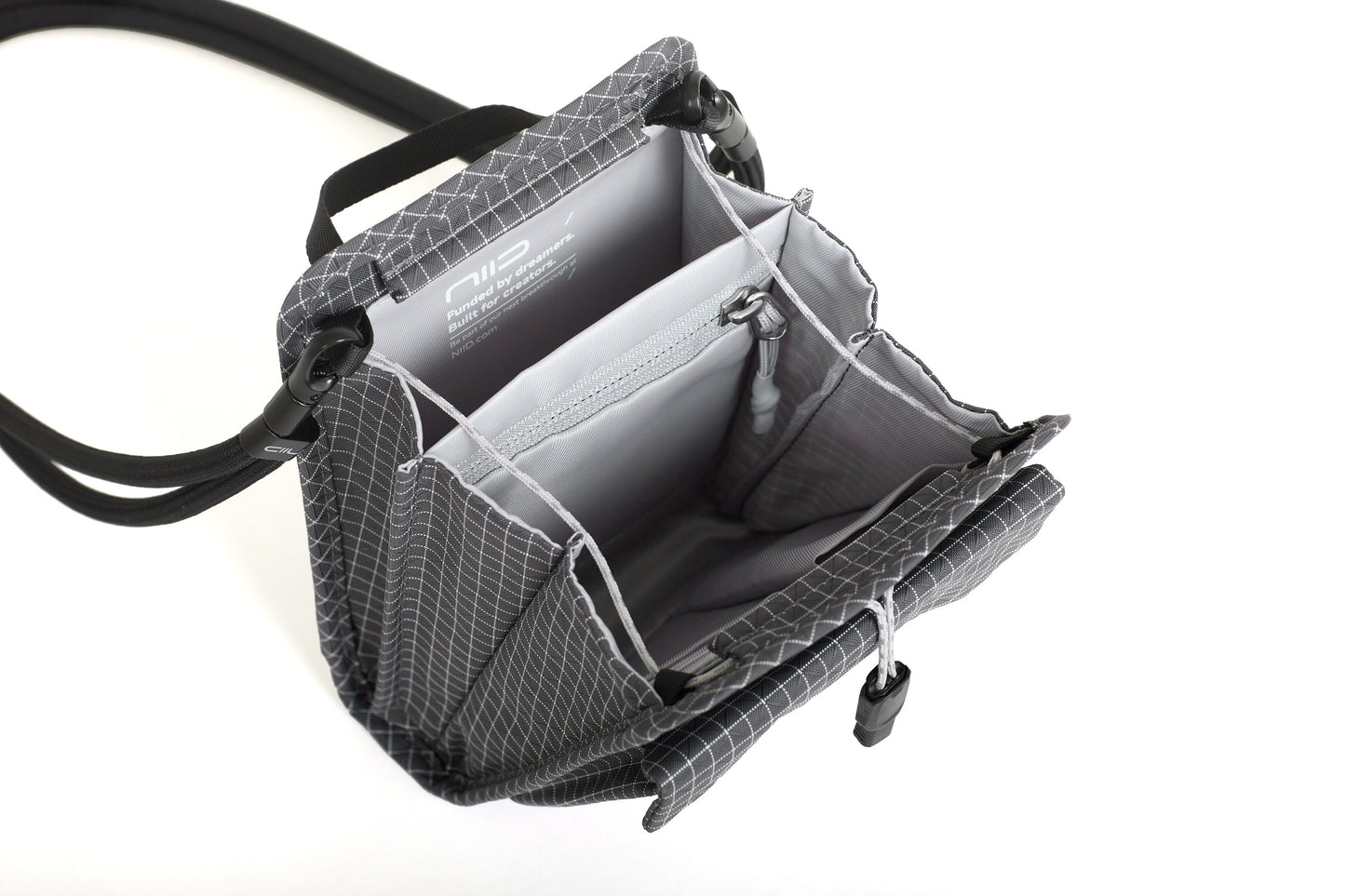 【2026斜孭袋王】NIID NEO Nomad Pouch (NP)：全開風琴式空間收納 Graphene Gray石墨灰