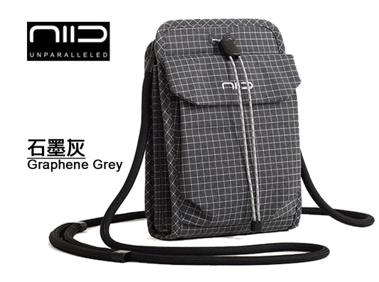 【2026斜孭袋王】NIID NEO Nomad Pouch 輕便多功能斜孭袋・護照／手機／卡片收納 - Graphene Gray石墨灰