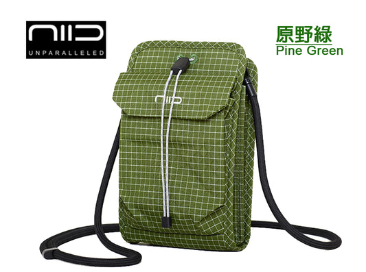 【2026斜孭袋王】NIID NEO Nomad Pouch 輕便多功能斜孭袋・護照／手機／卡片收納 - Pine Green 原野綠