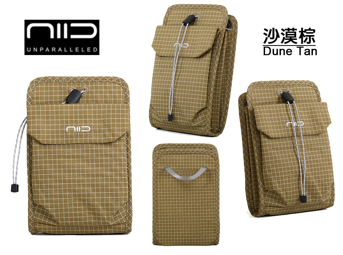 【2026斜孭袋王】NIID NEO Nomad Pouch 輕便多功能斜孭袋・護照／手機／卡片收納 - Dune Tan 沙漠棕