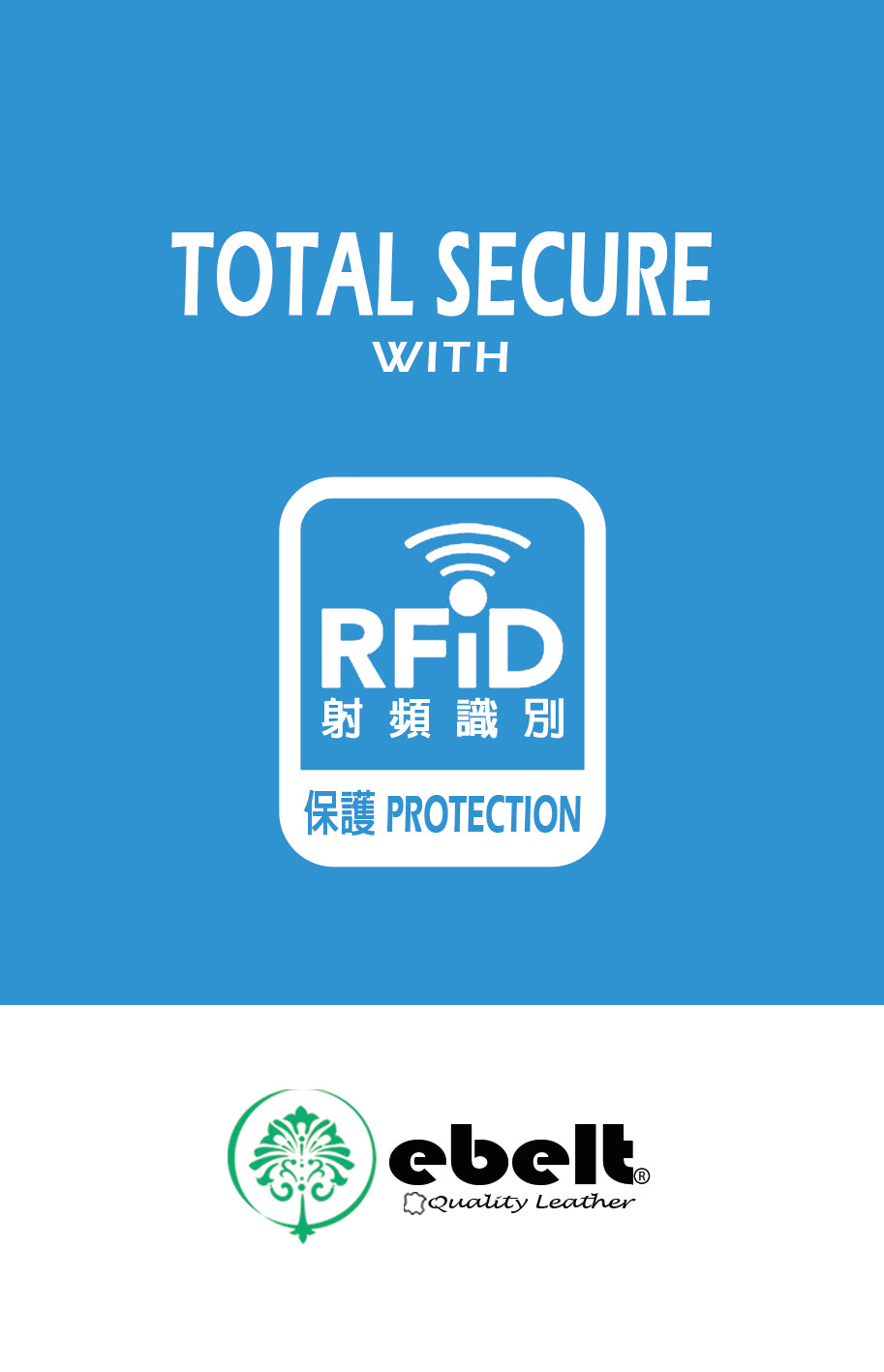 [香港品牌 EBELT] WM 164 RFID 頭層牛皮真皮銀包（加大容量）TOP GRAIN COW LEATHER WALLET