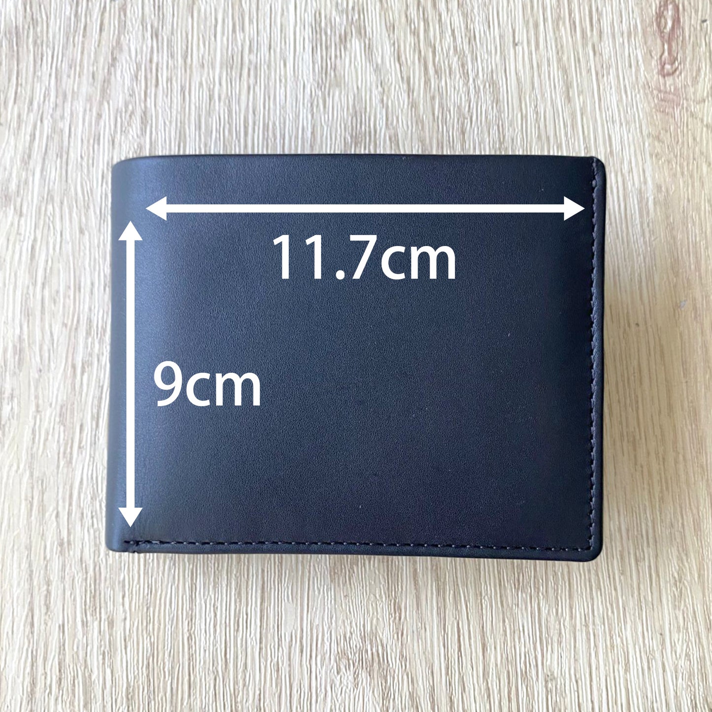 【香港品牌 ebelt】  頭層牛皮真皮銀包（零錢格）Top Grain Cow Leather Wallet - WM 123