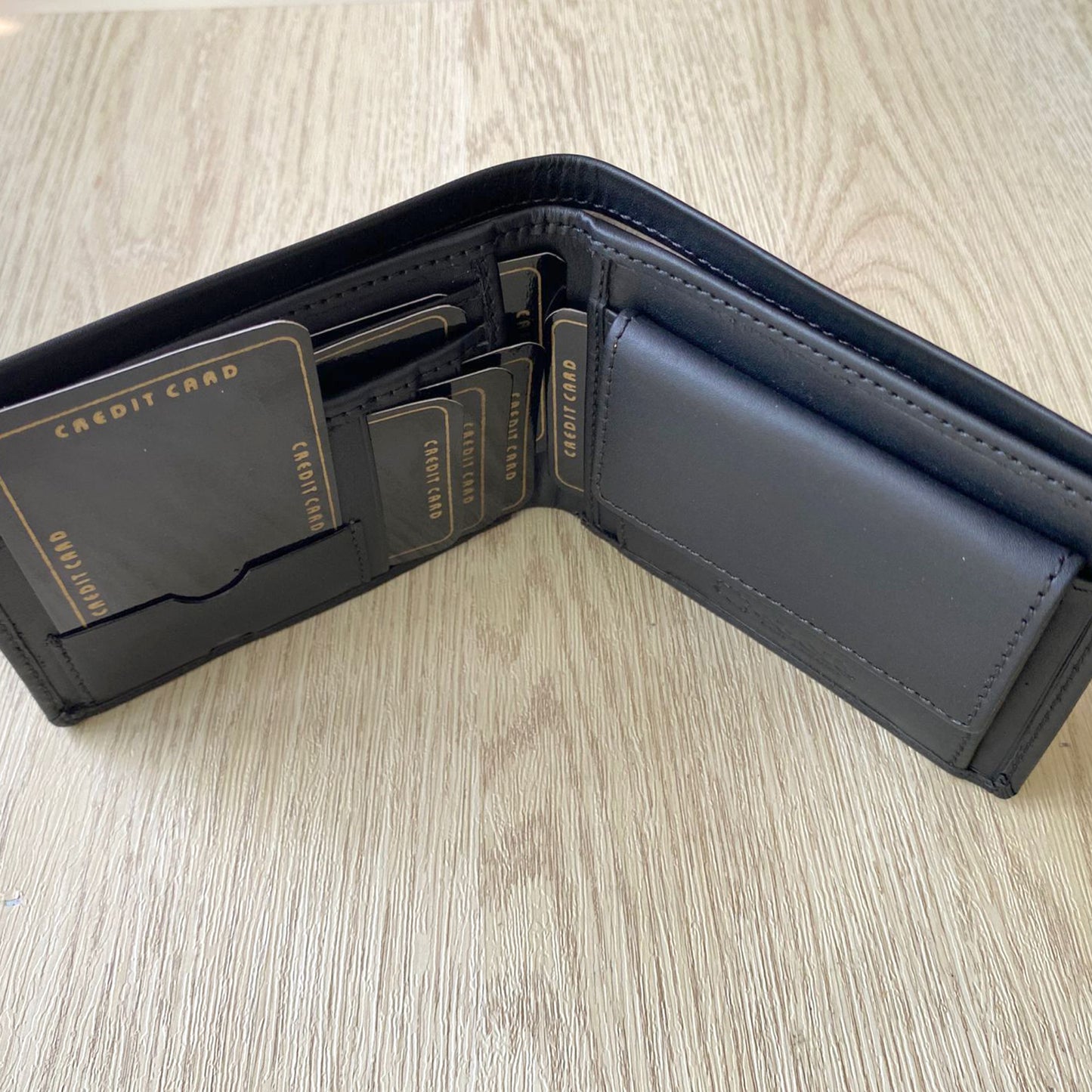 【香港品牌 ebelt】  頭層牛皮真皮銀包（零錢格）Top Grain Cow Leather Wallet - WM 123