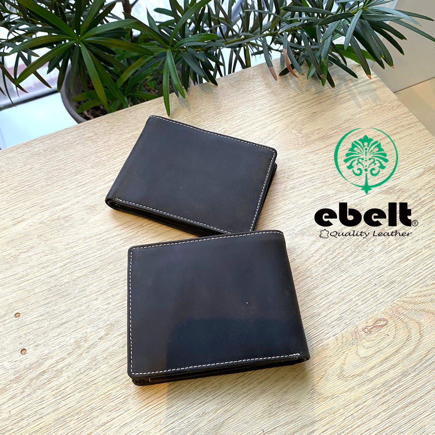 ［香港品牌 EBELT] WM 140 印度製 頭層水牛獵人皮真皮銀包 皮夾錢包 Full Grain Buffalo Hunter Series Leather Wallet