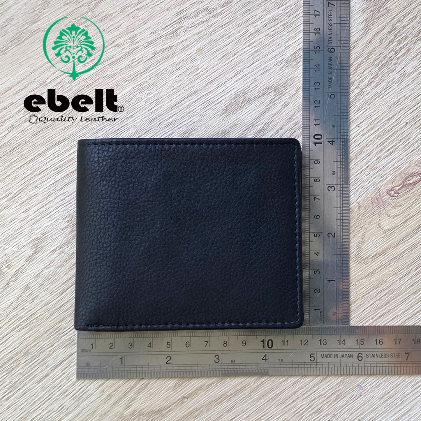 [香港品牌 EBELT] WM 157 頭層牛皮真皮銀包（兩個證件格）皮夾錢包 Top Grain Cow Leather Wallet