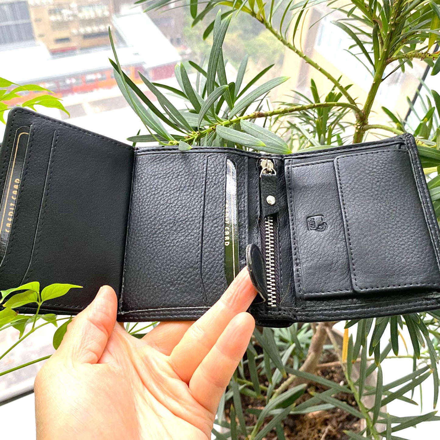 【香港品牌 ebelt】 RFID 頭層牛皮真皮銀包 (纖巧)  TOP GRAIN COW LEATHER MINI WALLET - WM 163