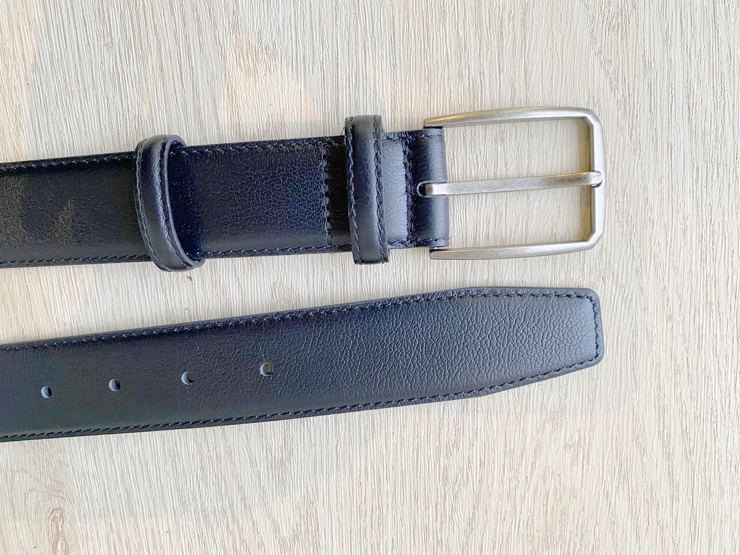 [香港品牌 EBELT] EBM 165  男裝高級頭層牛皮真皮皮帶 3.4cm Top Grade Full Grain Cow Leather Belt