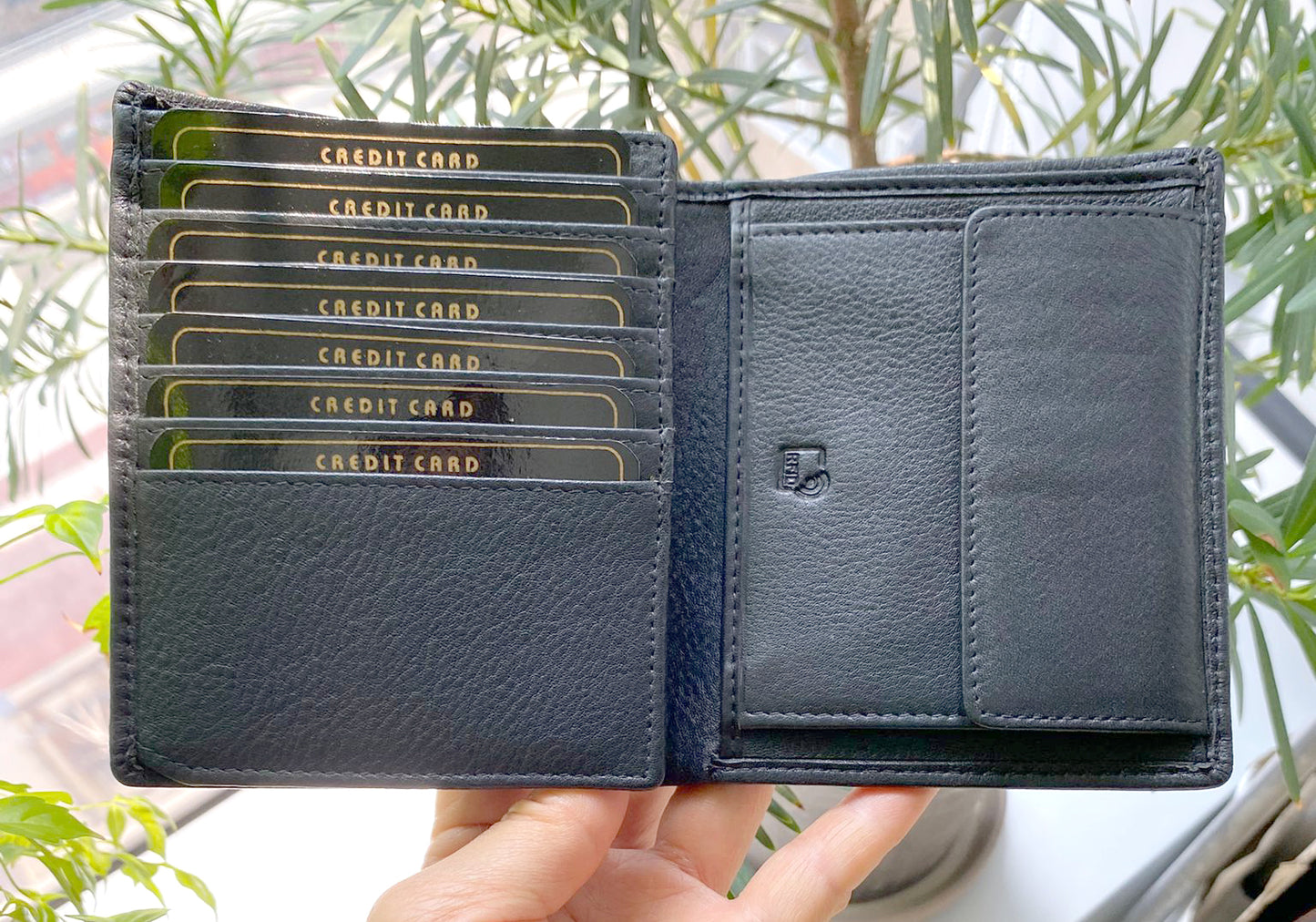 [香港品牌 EBELT] WM 165 RFID 頭層牛皮真皮銀包（多咭位）TOP GRAIN COW LEATHER WALLET