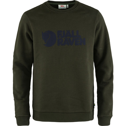 FJÄLLRÄVEN - 瑞典北極狐  FJÄLLRÄVEN LOGO SWEATER M  F84142-662 DEEP FOREST