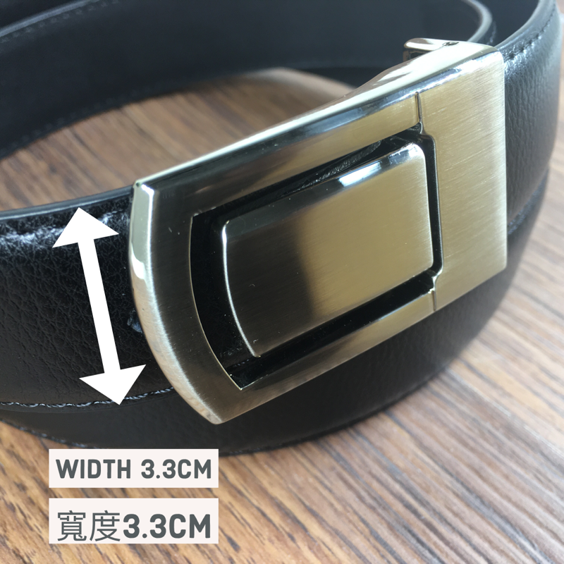 [香港品牌 EBELT] EBM 124M 光面牛皮皮帶 / 正裝皮帶 Cow Split Leather Dress Belt 3.3 cm
