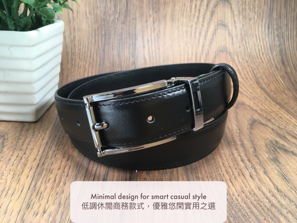 ［香港品牌 EBELT] EBM 164 男裝高級頭層牛皮真皮皮帶 3cm Top Grade Full Grain Cow Leather Belt