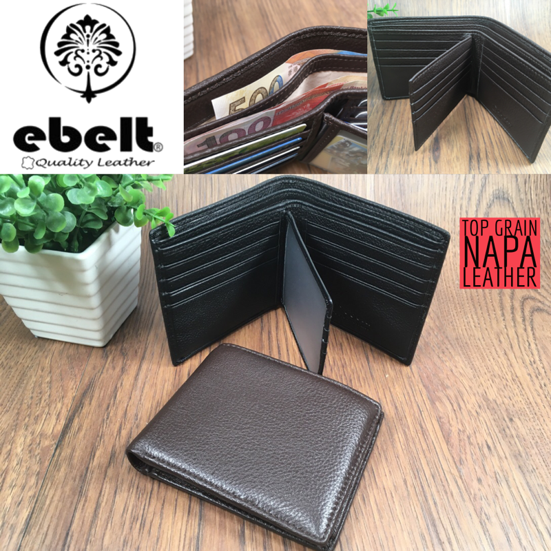 ［香港品牌 EBELT] WM 129 頭層軟牛皮真皮銀包皮夾錢包（有内頁）Full Grain Cow Napa Leather Wallet