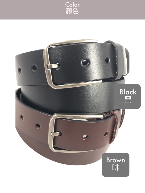 [香港品牌 EBELT] EBC 329 意大利頭層牛皮真皮皮帶 Full Grain Italian Cow Leather Belt 3.4cm