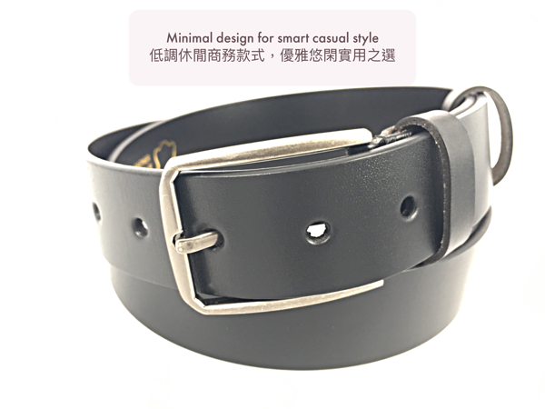 [香港品牌 EBELT] EBC 329 意大利頭層牛皮真皮皮帶 Full Grain Italian Cow Leather Belt 3.4cm