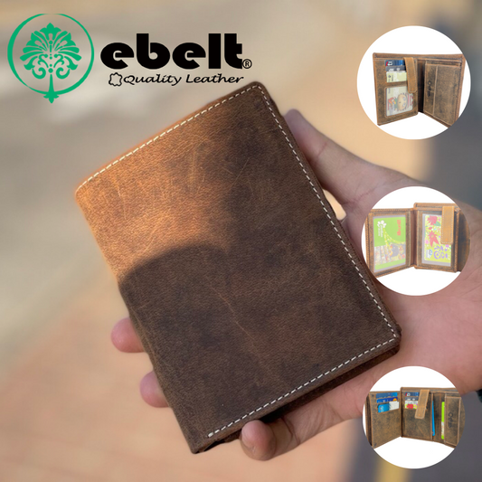 ［香港品牌 EBELT] WM 137 印度製 頭層水牛獵人皮真皮銀包 皮夾錢包 Full Grain Buffalo Hunter Series Leather Wallet