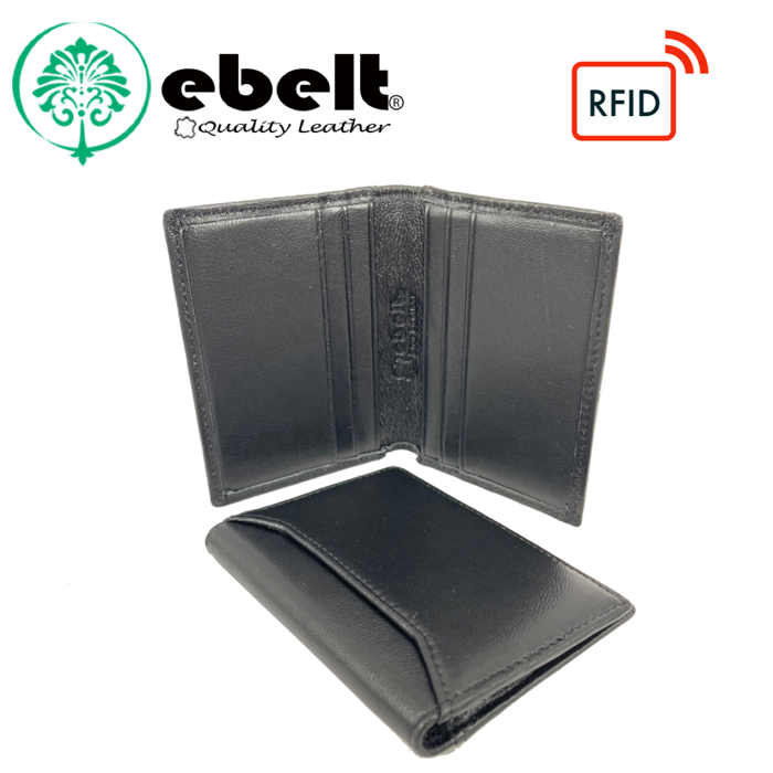 ［香港品牌 EBELT] WM 135 RFID 頭層軟羊皮迷你真皮銀包 皮夾咭套Full Grain Sheep Napa Mini Leather Wallet