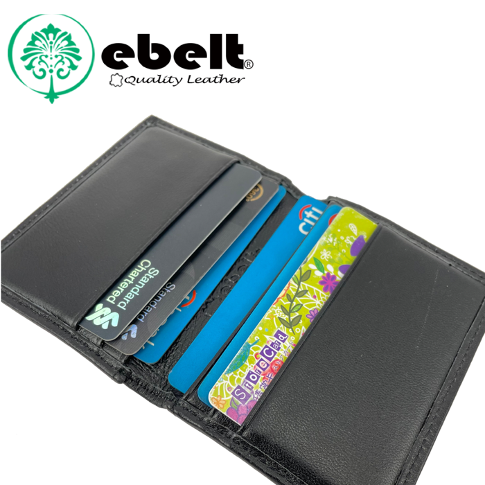 ［香港品牌 EBELT] WM 139 頭層軟羊皮迷你真皮銀包 皮夾咭套Full Grain Sheep Napa Mini Leather Wallet