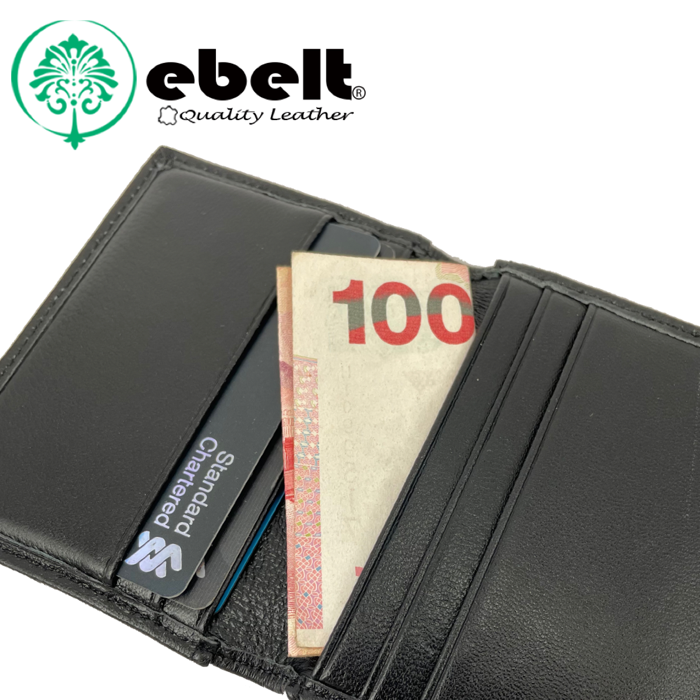 ［香港品牌 EBELT] WM 139 頭層軟羊皮迷你真皮銀包 皮夾咭套Full Grain Sheep Napa Mini Leather Wallet