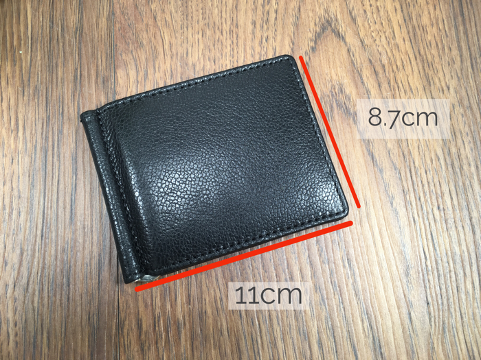 ［香港品牌 EBELT] WM 130 印度製 山羊皮薄卡片錢夾銀包 真皮皮夾錢包 Goat Leather Money Clip Wallet