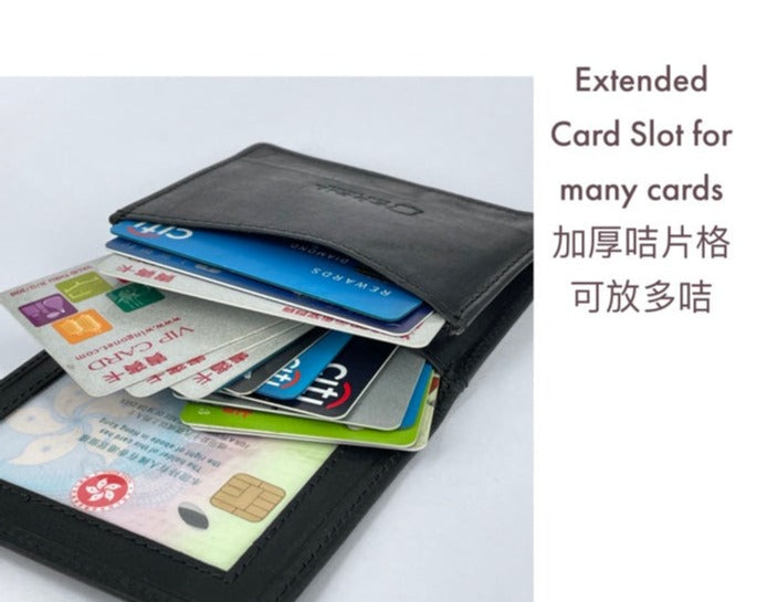 [香港品牌 EBELT] WM 152 印度製 頭層軟牛皮咭片套銀包 皮夾錢包 Top Grain COW Leather Card Holder Wallet