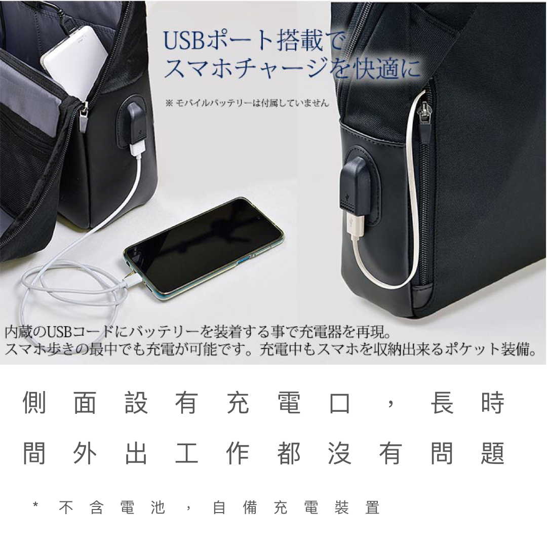 ［日本直送］日本人氣品牌 宇野福鞄 Unofuku Baggex [NOFFICE] 日本袋 多功能商務輕便手提兩用包 - 13-6144