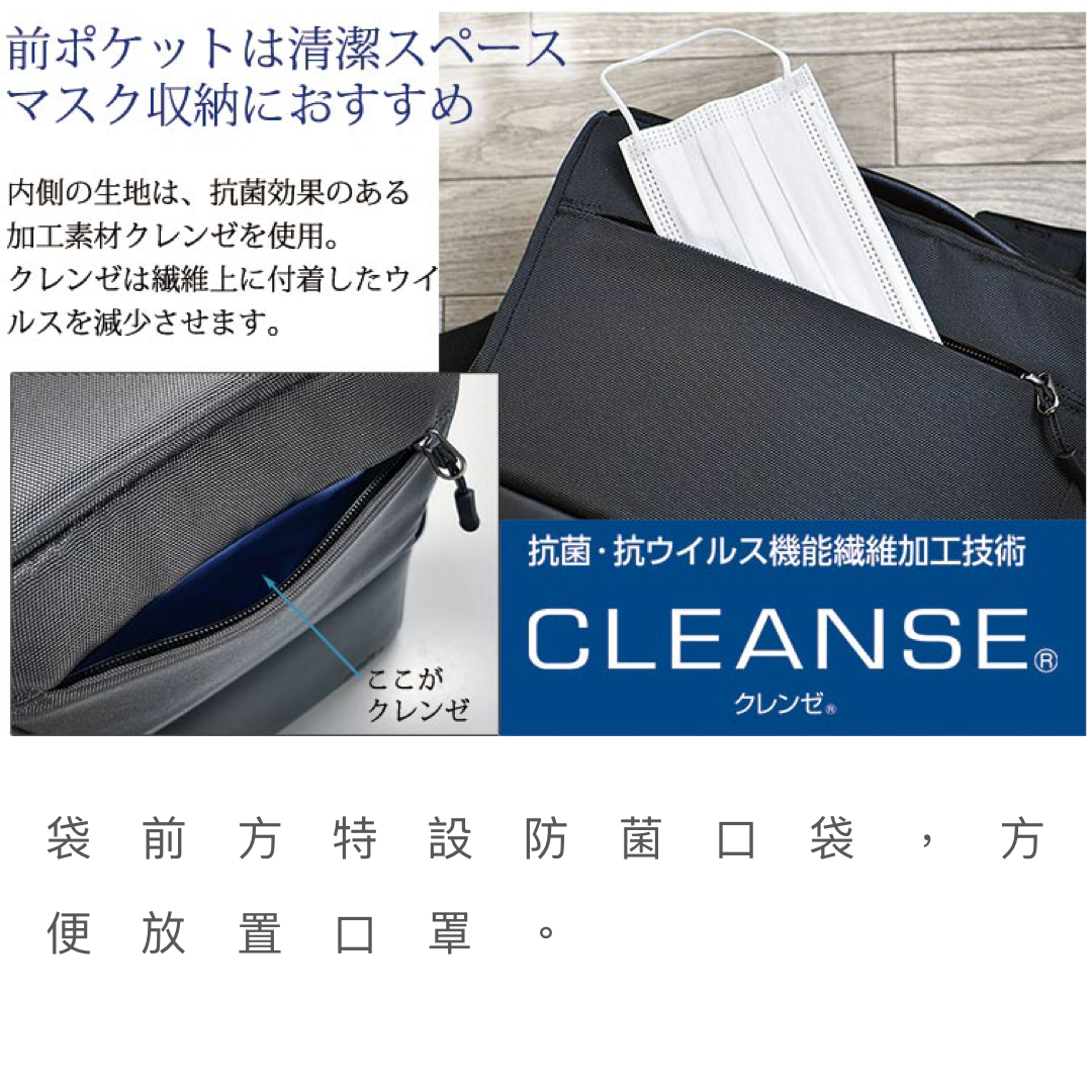 ［日本直送］日本人氣品牌 宇野福鞄 Unofuku Baggex [NOFFICE] 日本袋 多功能商務輕便手提兩用包 - 13-6144